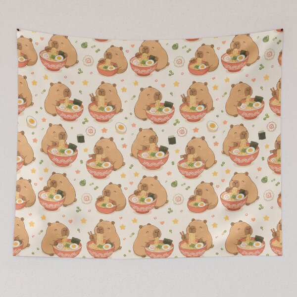Item preview, Capybara Ramen Bowl Pattern designed and sold by Soft Berry Studio.