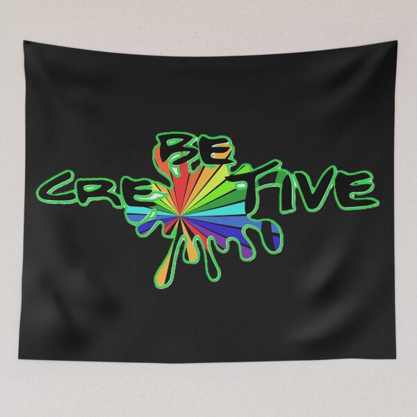 Item preview, Be Creative colorful paint splatter designed and sold by Lovemountain.