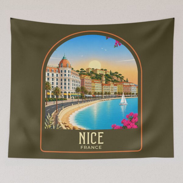 Item preview, Nice Vintage Travel Illustration designed and sold by HomeLivingCo.