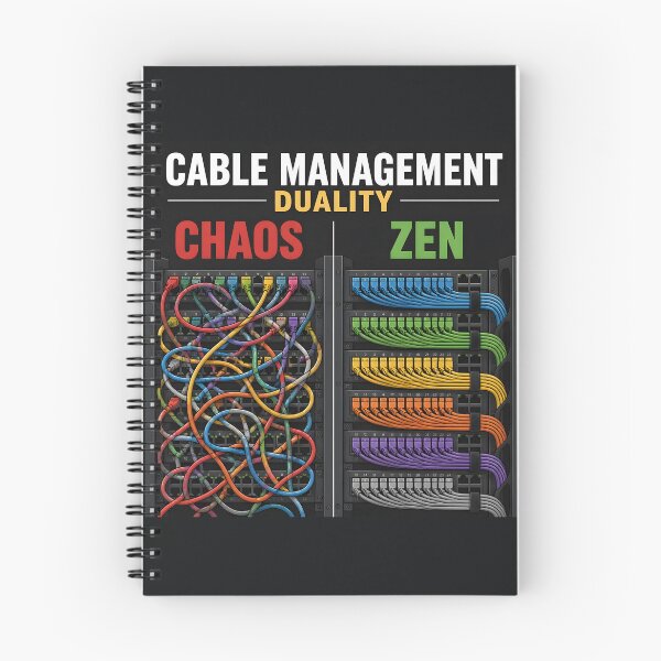 Artikelvorschau, Kabelmanagement-Dualitäts-Patchpanel Zen Sysadmin entworfen und verkauft von ThirdShiftLab.