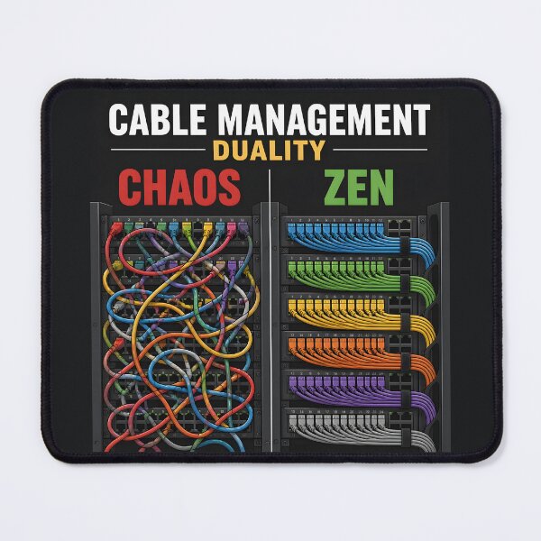 Item preview, Cable Management Duality Patch Panel Zen Sysadmin designed and sold by ThirdShiftLab.