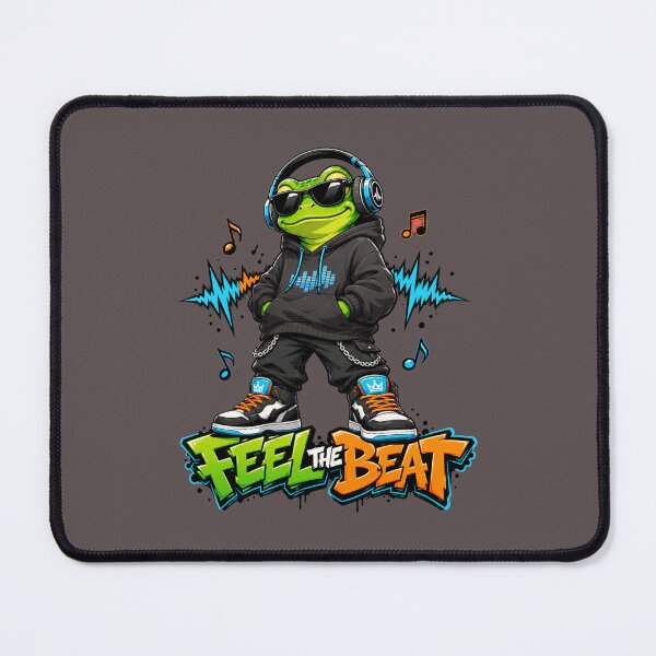 Item preview, Neon DJ Frog Feeling the Beat designed and sold by Kolibra.