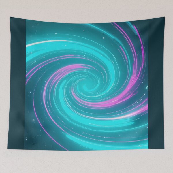 Item preview, Neon Galaxy Bloom in Cyan designed and sold by ClarityPulse Studio.