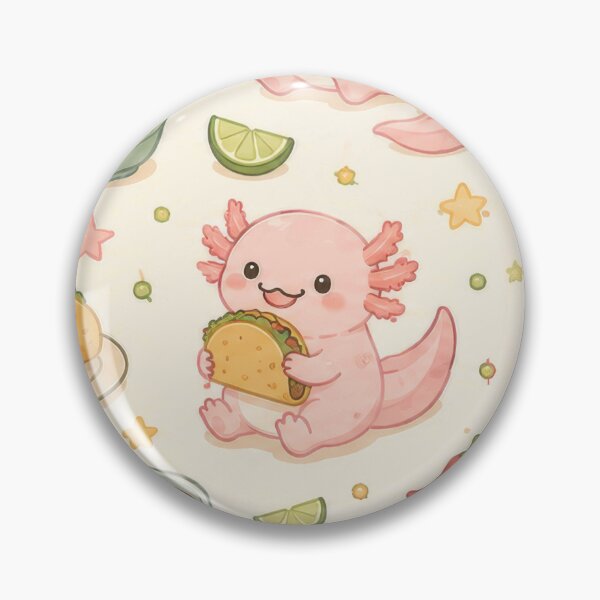 Item preview, Axolotl Taco Fiesta Pattern designed and sold by Soft Berry Studio.
