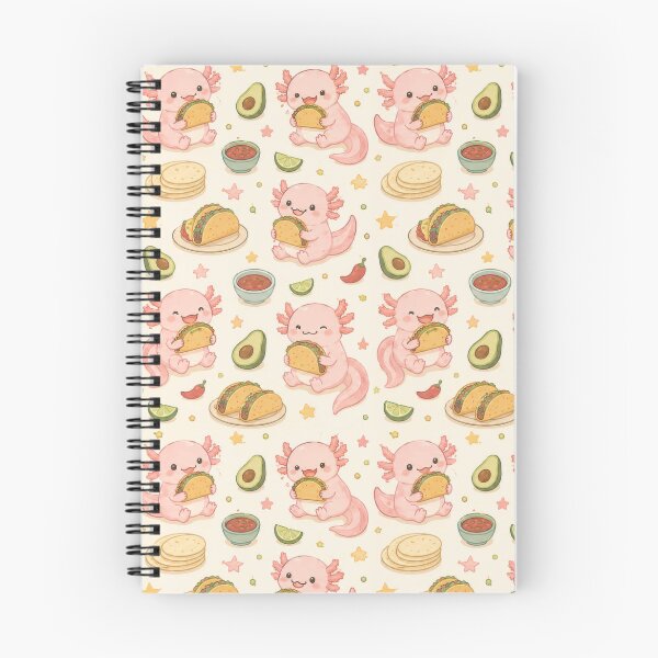 Item preview, Axolotl Taco Fiesta Pattern designed and sold by Soft Berry Studio.