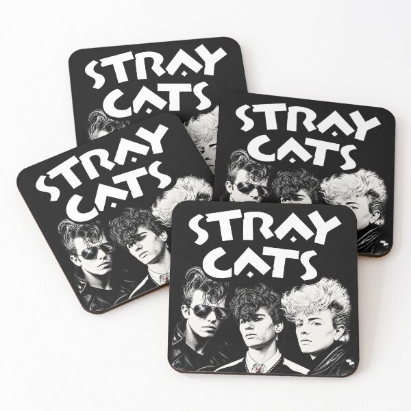 Item preview, Stray Cats Rockabilly Vintage Band Portrait designed and sold by Lifer Art and Design.