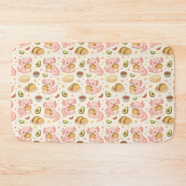Item preview, Axolotl Taco Fiesta Pattern designed and sold by Soft Berry Studio.