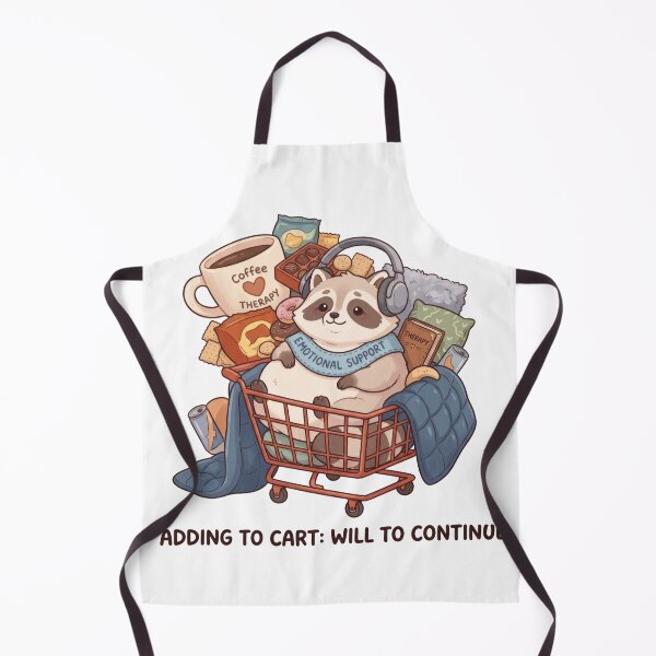 Item preview, Emotional Support Raccoon Shopping Cart designed and sold by LunaMarkos.