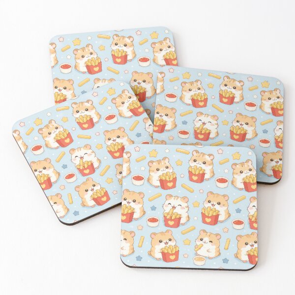 Item preview, Hamster French Fries Pattern designed and sold by Soft Berry Studio.