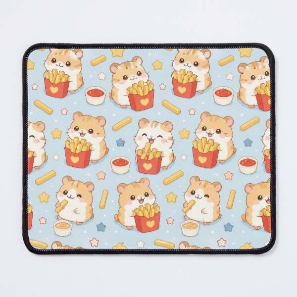 Item preview, Hamster French Fries Pattern designed and sold by Soft Berry Studio.