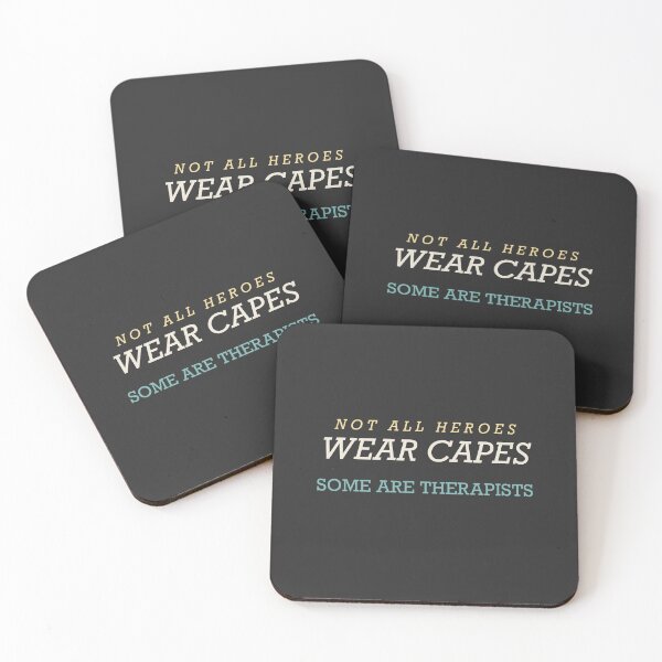 Item preview, Not All Heroes Wear Capes Some Are Therapists - Therapist designed and sold by RetroThreadWorks.