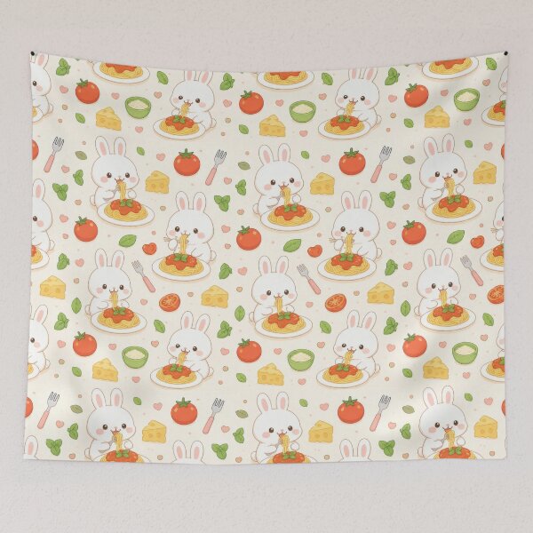 Item preview, Bunny Pasta Dinner Pattern designed and sold by Soft Berry Studio.