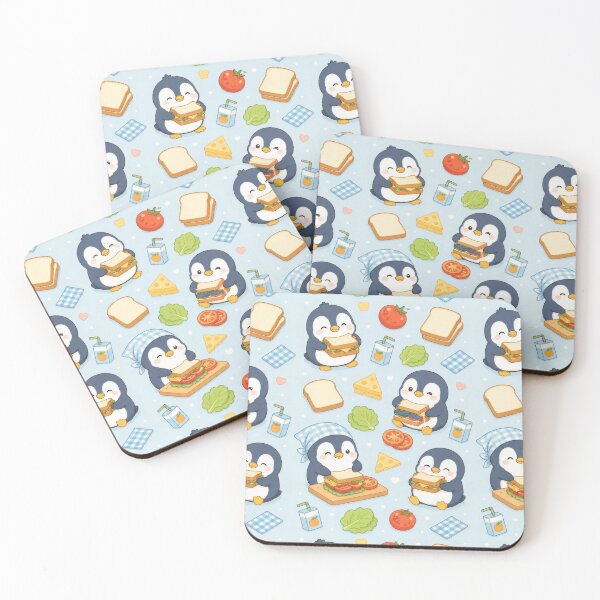 Item preview, Penguin Sandwich Lunch Pattern designed and sold by Soft Berry Studio.