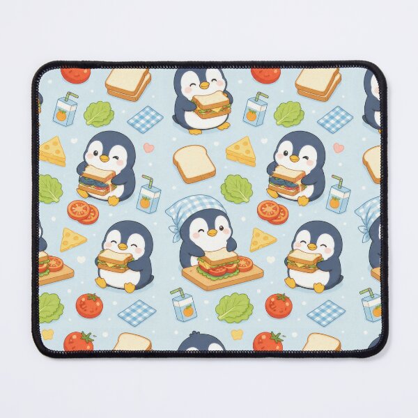 Item preview, Penguin Sandwich Lunch Pattern designed and sold by Soft Berry Studio.