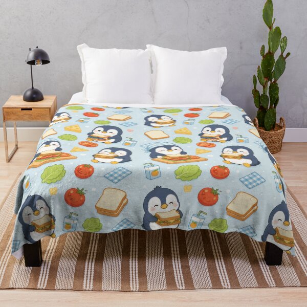 Item preview, Penguin Sandwich Lunch Pattern designed and sold by Soft Berry Studio.