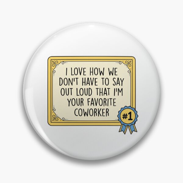 Item preview, I'm Your Favorite Coworker Funny Certificate Blue Ribbon Office Humor Quote designed and sold by raedattia.