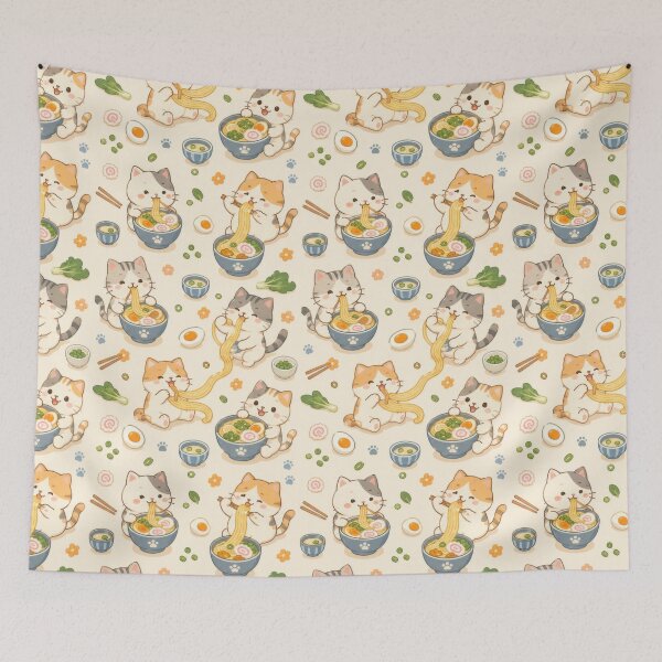 Item preview, Cozy Cat Noodle Bowl Pattern designed and sold by Soft Berry Studio.