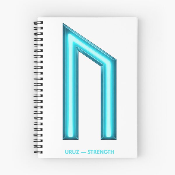 Item preview, Norse Uruz Rune Strength Symbol Neon Glow designed and sold by CalmFrameArt.