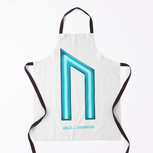 Item preview, Norse Uruz Rune Strength Symbol Neon Glow designed and sold by CalmFrameArt.