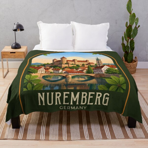 Item preview, Nuremberg Vintage Travel Illustration designed and sold by HomeLivingCo.