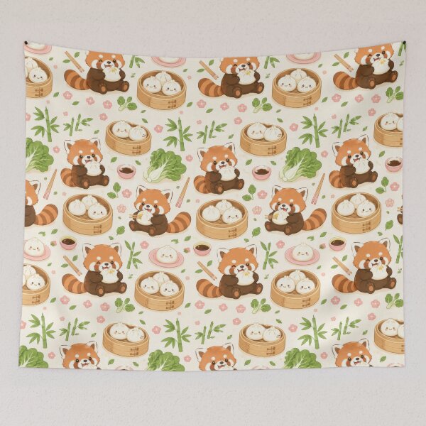 Item preview, Red Panda Bao Buns Pattern designed and sold by Soft Berry Studio.