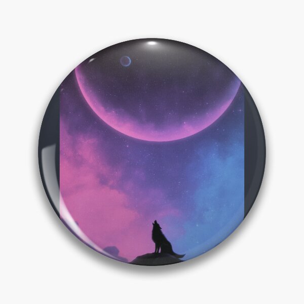 Item preview, Howling Lone Wolf Cosmic Galaxy Art designed and sold by InkmotiveStudio.