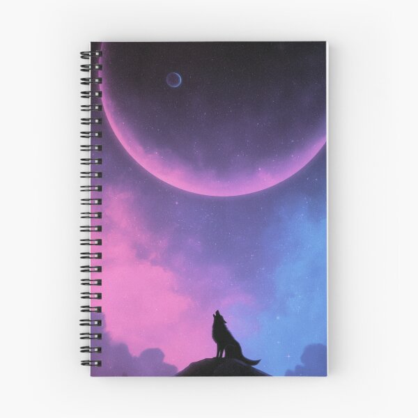 Item preview, Howling Lone Wolf Cosmic Galaxy Art designed and sold by InkmotiveStudio.