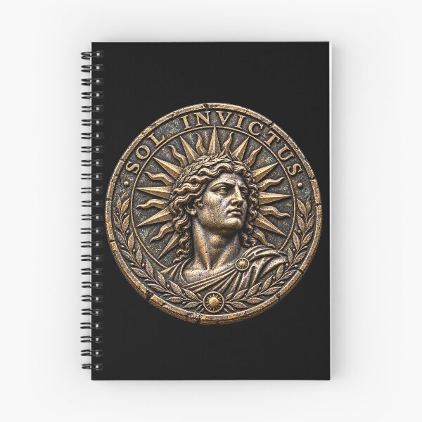 Item preview, Sol Invictus Ancient Roman Sun God Silver Medallion designed and sold by Anyshca.