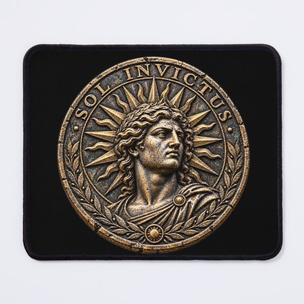 Item preview, Sol Invictus Ancient Roman Sun God Silver Medallion designed and sold by Anyshca.
