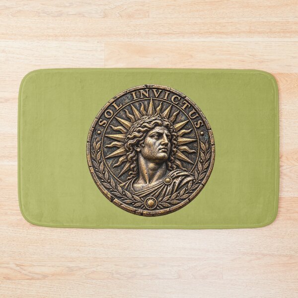 Item preview, Sol Invictus Ancient Roman Sun God Silver Medallion designed and sold by Anyshca.