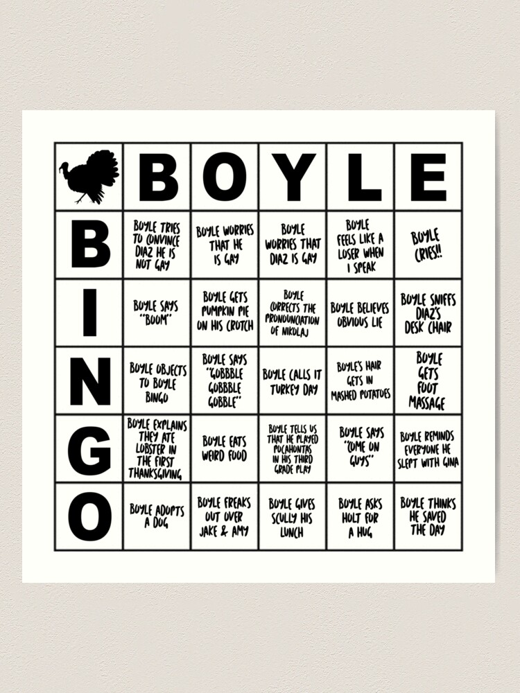 Boyle Bingo - Brooklyn Nine-nine(b99) Pattern Cushion Cover Throw