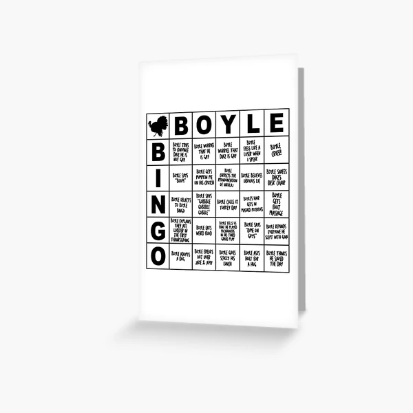 Boyle Bingo - Brooklyn Nine-nine(b99) Pattern Cushion Cover Throw