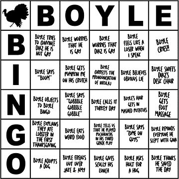 Boyle Bingo - Brooklyn Nine-nine(b99) Pattern Cushion Cover Throw