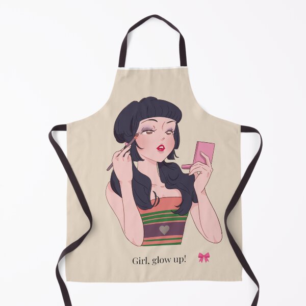 Item preview, Glow Up Aesthetic Makeup Girl Chic Illustration designed and sold by ArtbyAfroditi.