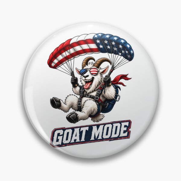 Item preview, Funny Goat Mode Skydiving Design designed and sold by FREENATION2026.