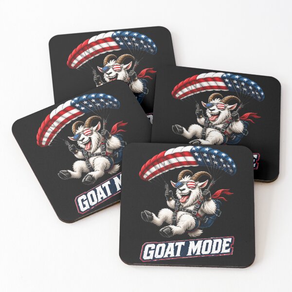 Item preview, Funny Goat Mode Skydiving Design designed and sold by FREENATION2026.