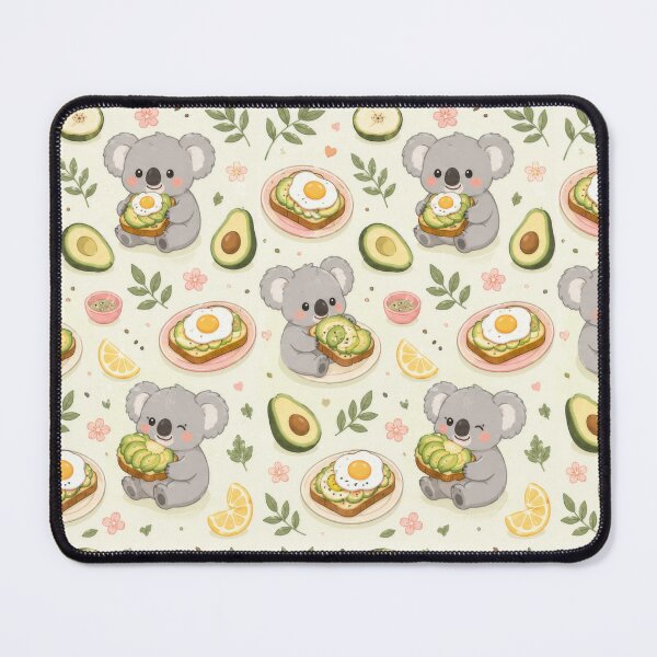 Item preview, Koala Avocado Toast Pattern designed and sold by Soft Berry Studio.