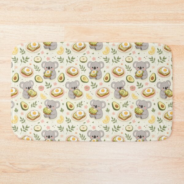 Item preview, Koala Avocado Toast Pattern designed and sold by Soft Berry Studio.