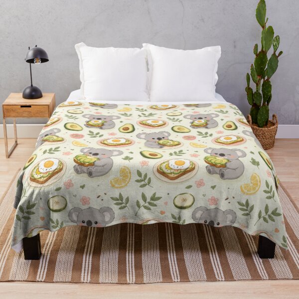 Item preview, Koala Avocado Toast Pattern designed and sold by Soft Berry Studio.