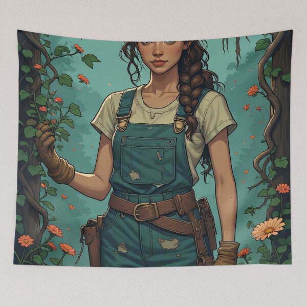 Item preview, A young girl in an idyllic natural setting designed and sold by Mianku | Für das Leben.