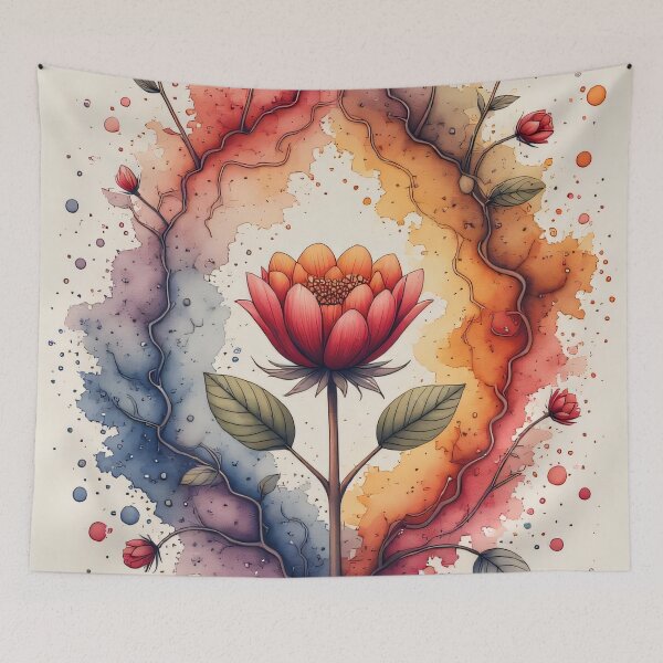 Item preview, Vibrant life within a colorful, abstract framework designed and sold by Mianku | Für das Leben.