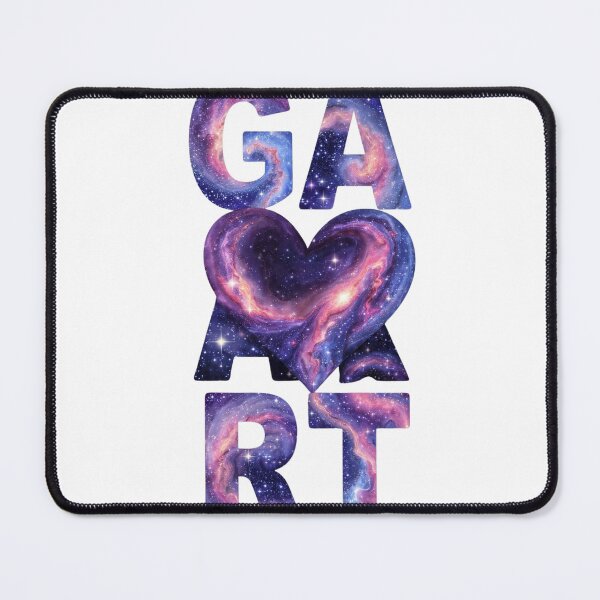 Item preview, Cosmic Heart Galaxy Typography Space Nebula Art designed and sold by LC&LCPlatform.