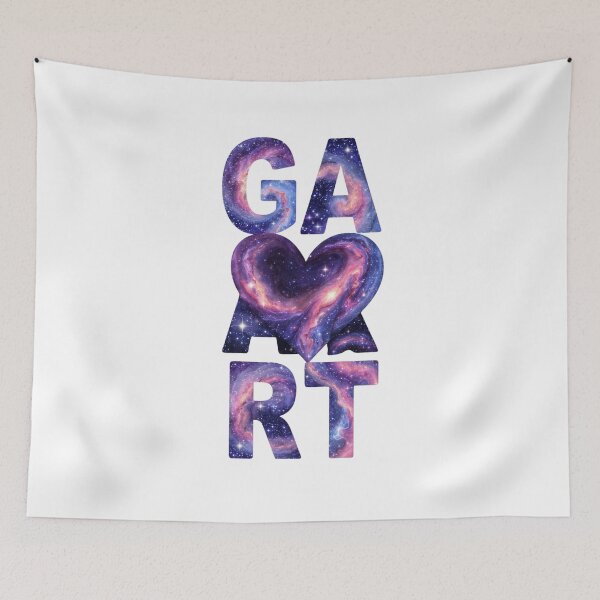 Item preview, Cosmic Heart Galaxy Typography Space Nebula Art designed and sold by LC&LCPlatform.