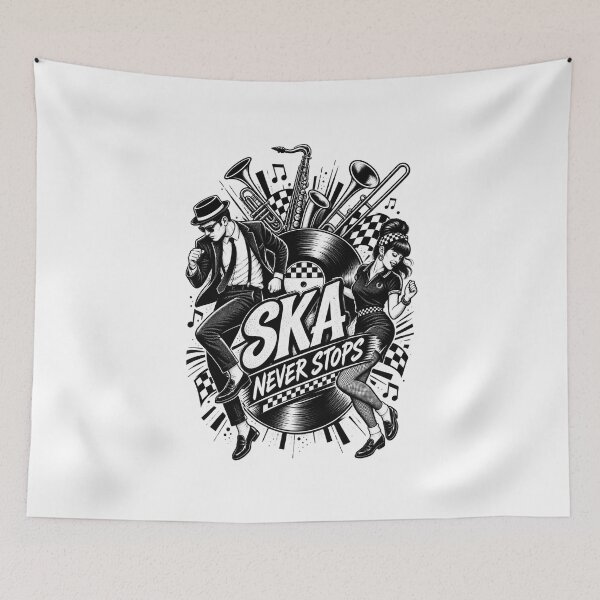 Item preview, Ska Never Stops designed and sold by RudeBeatCo.