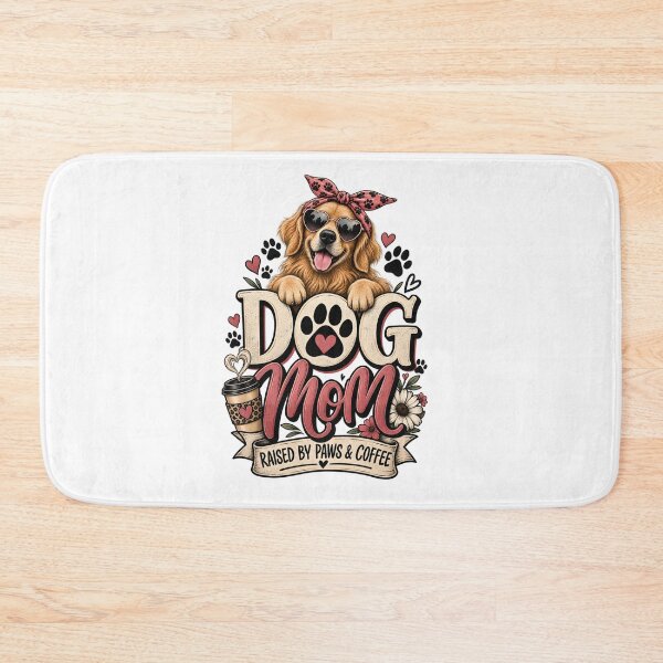 Item preview, Dog Mom Raised By Paws & Coffee designed and sold by oblexwear.
