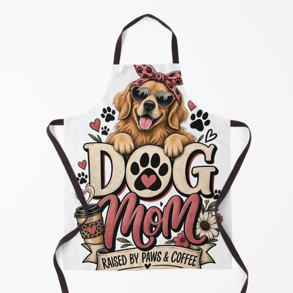 Item preview, Dog Mom Raised By Paws & Coffee designed and sold by oblexwear.