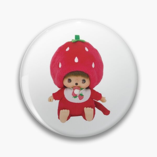 Item preview, Strawberry Monchhichi Sticker designed and sold by floravols.