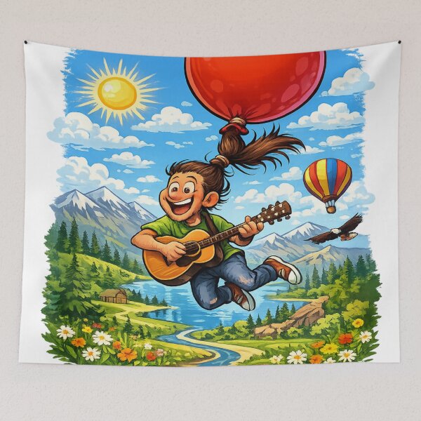 Item preview, Joyful journey beyond the clouds designed and sold by urbanshop7.