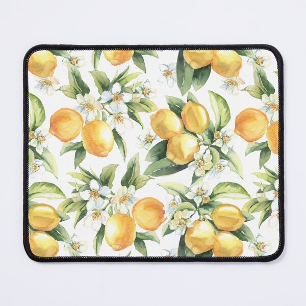 Item preview, Watercolor Lemons on Branch Citrus Fruit, Leaves & Blossoms designed and sold by art-tee-ua.