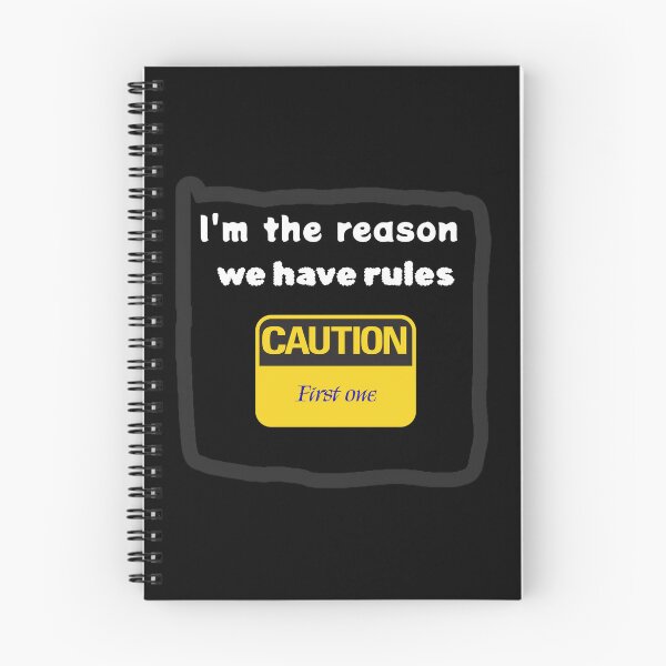 Item preview, I'm The Reason We Have Rules Funny Caution Sibling Shirt designed and sold by MariaPCMaria.